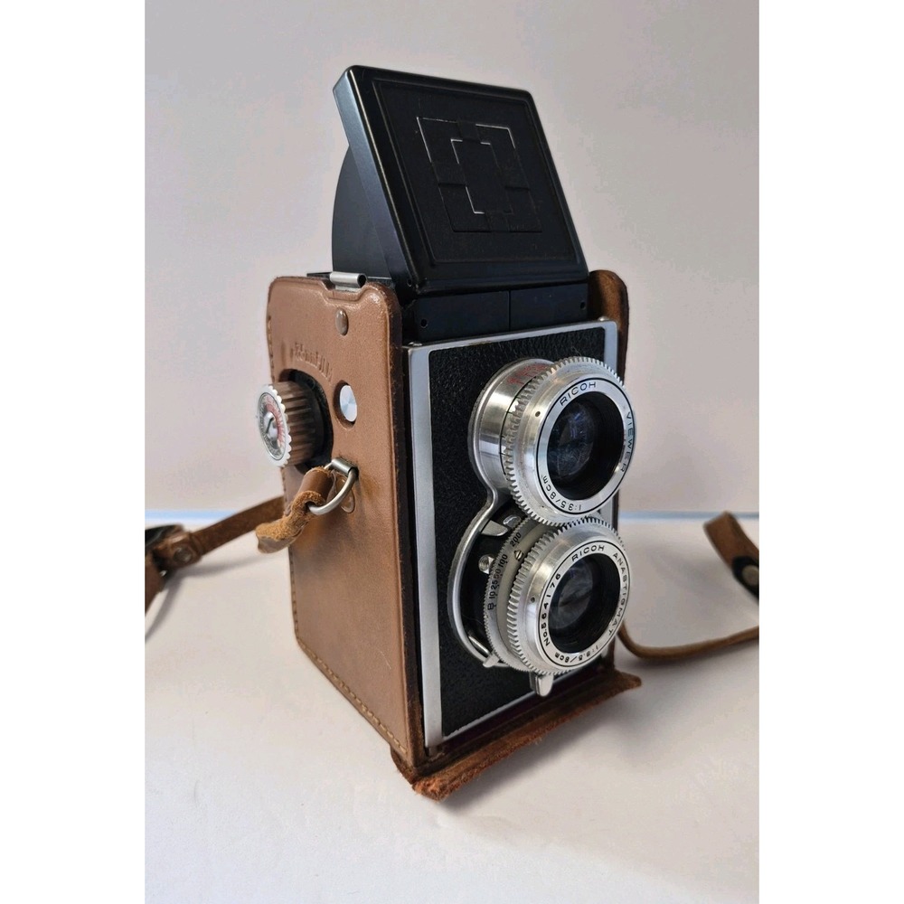 1950's Super Ricoh Ricohflex Anastigmat TLR Camera 1:3.5/8CM No.612171 Japan